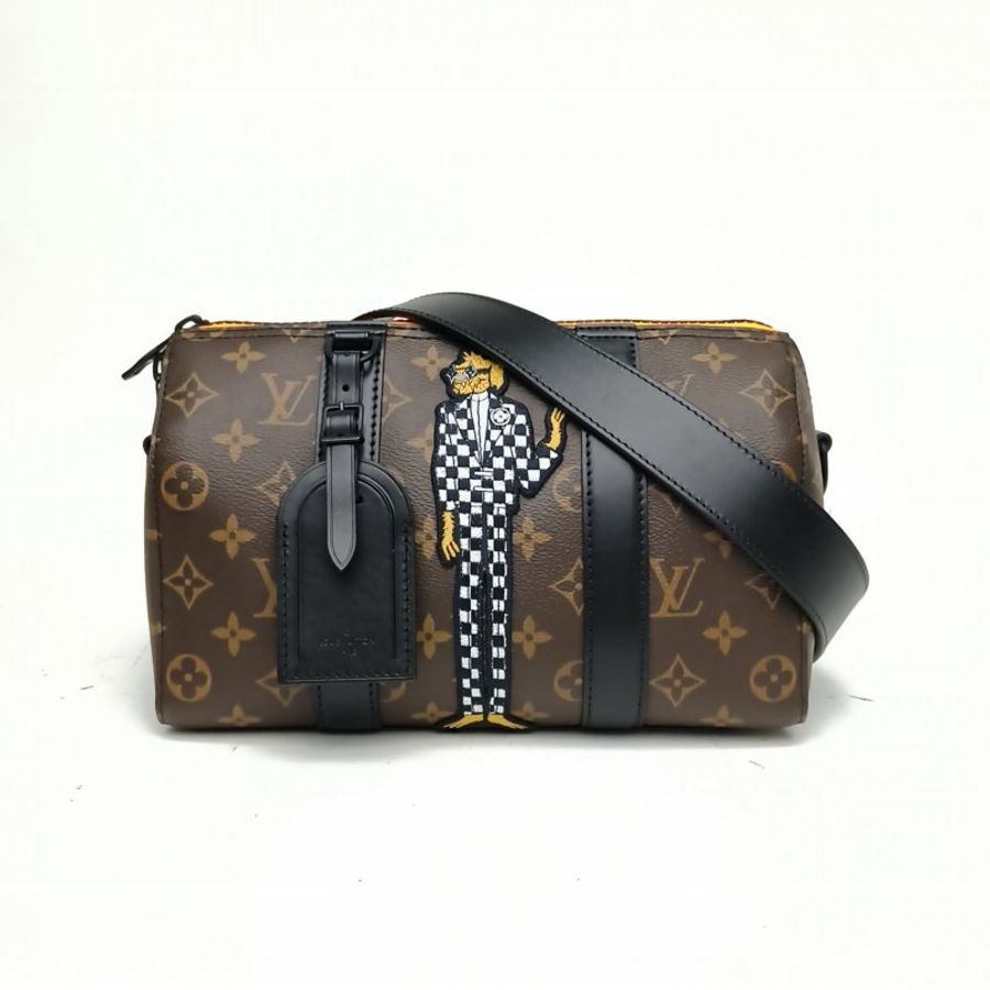 LOUIS VUITTON KEEPALLCity老花PVC玩偶系列肩背包-0