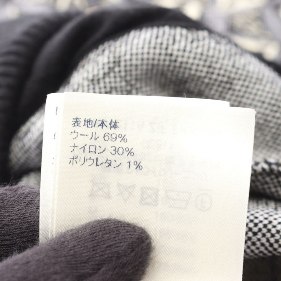 路易威登 Since1854 Monogram Zip-Up Knit Other jackets RW211A ZIF FKKC99 wool Nylon Black Used Women-4