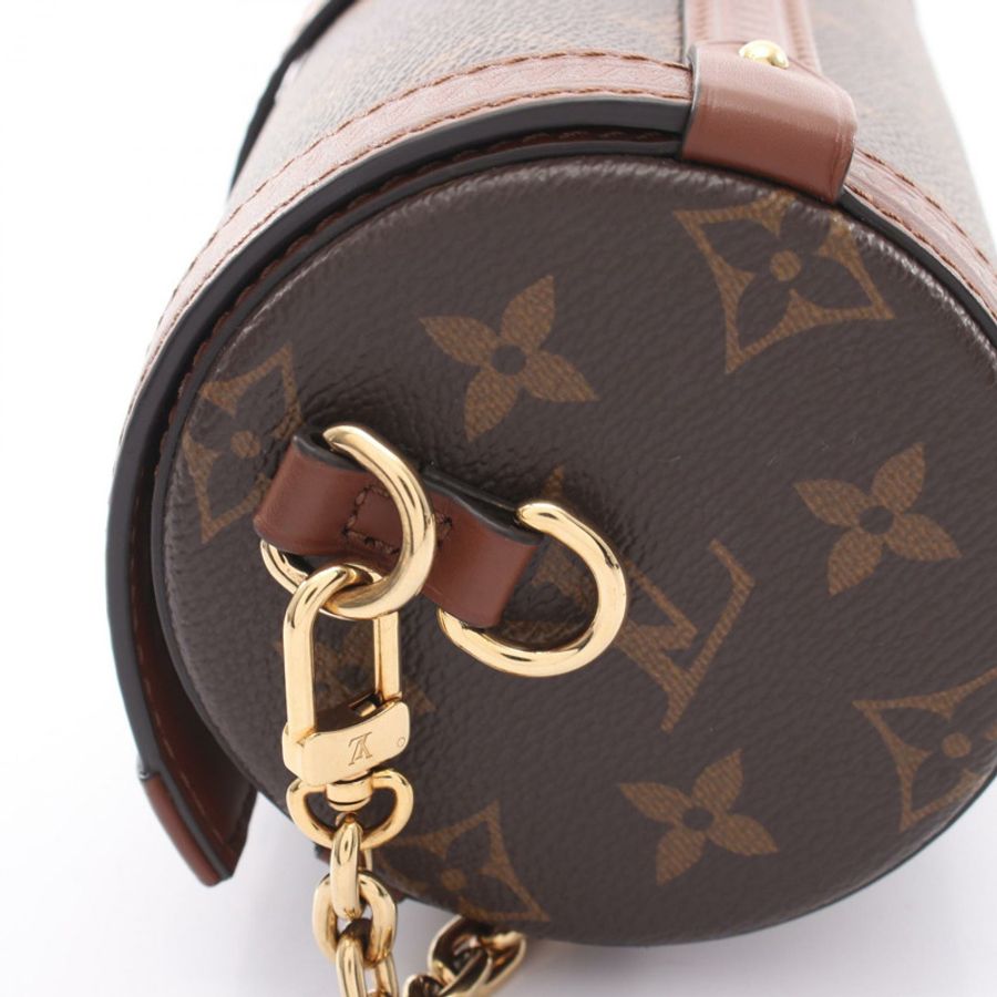 路易威登 Papillon Trunk 鏈條斜背包 M57835 Monogram 帆布 二手-5