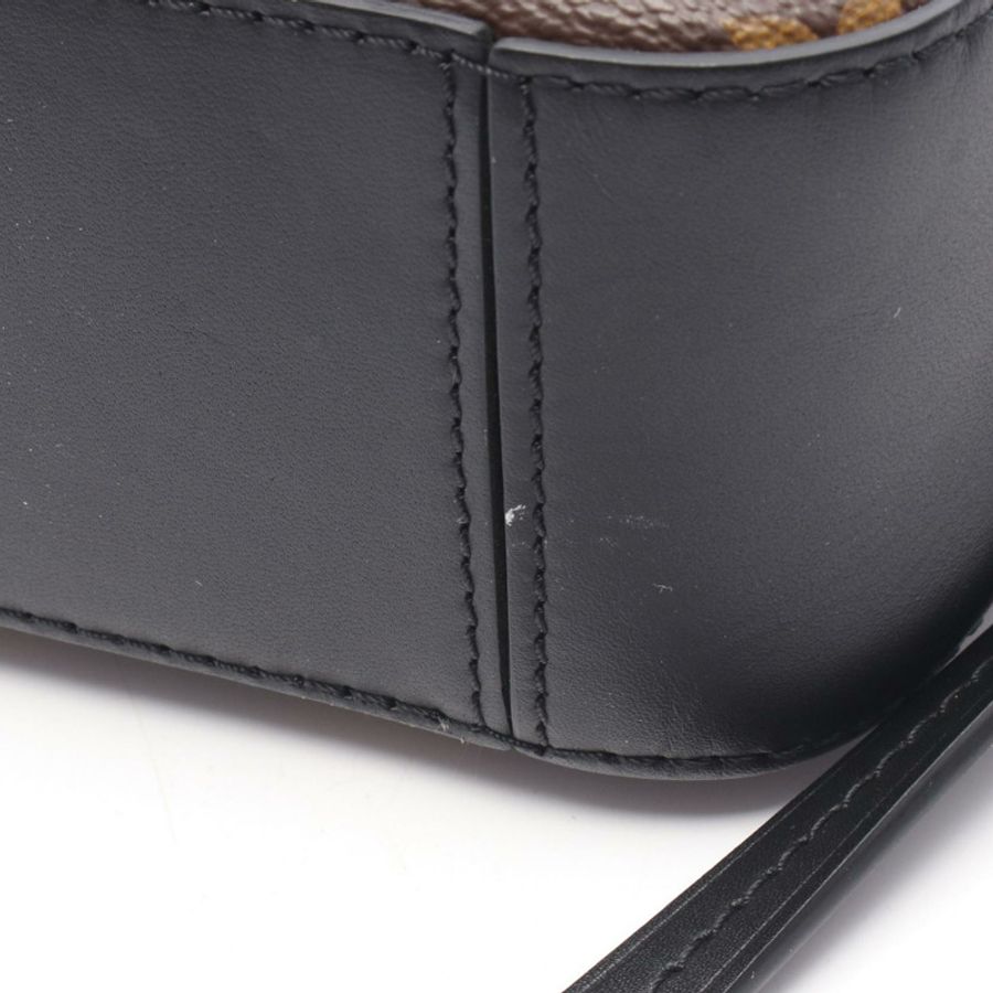 路易威登 Saintonge 單肩斜背包 M43555 Monogram 帆布 黑色 二手-6