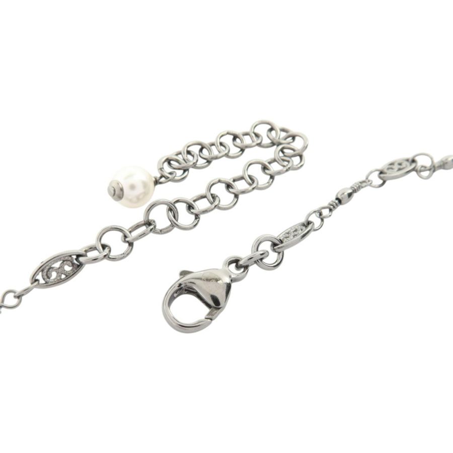 CHANEL 金屬/PVC No5 Perfume Bottle Necklace銀扣項鏈-5