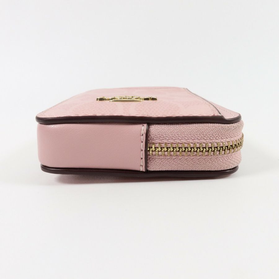 COACH 塗層帆布Zip Card Case卡片套-5