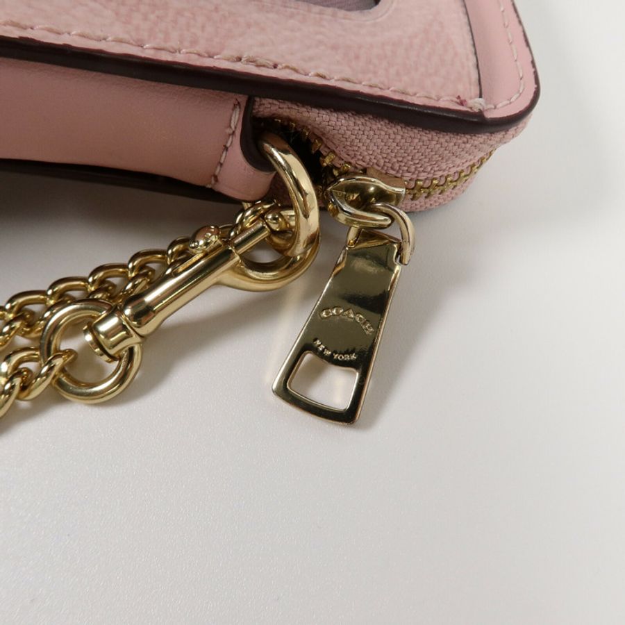 COACH 塗層帆布Zip Card Case卡片套-8