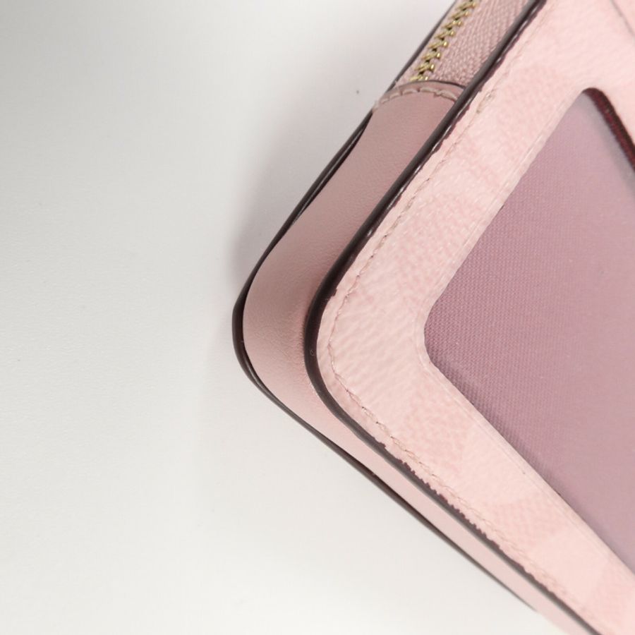 COACH 塗層帆布Zip Card Case卡片套-13