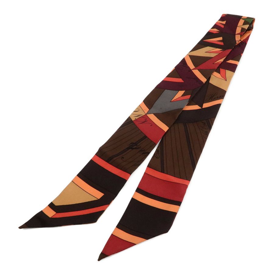 HERMES 絲質Twilly絲巾-1
