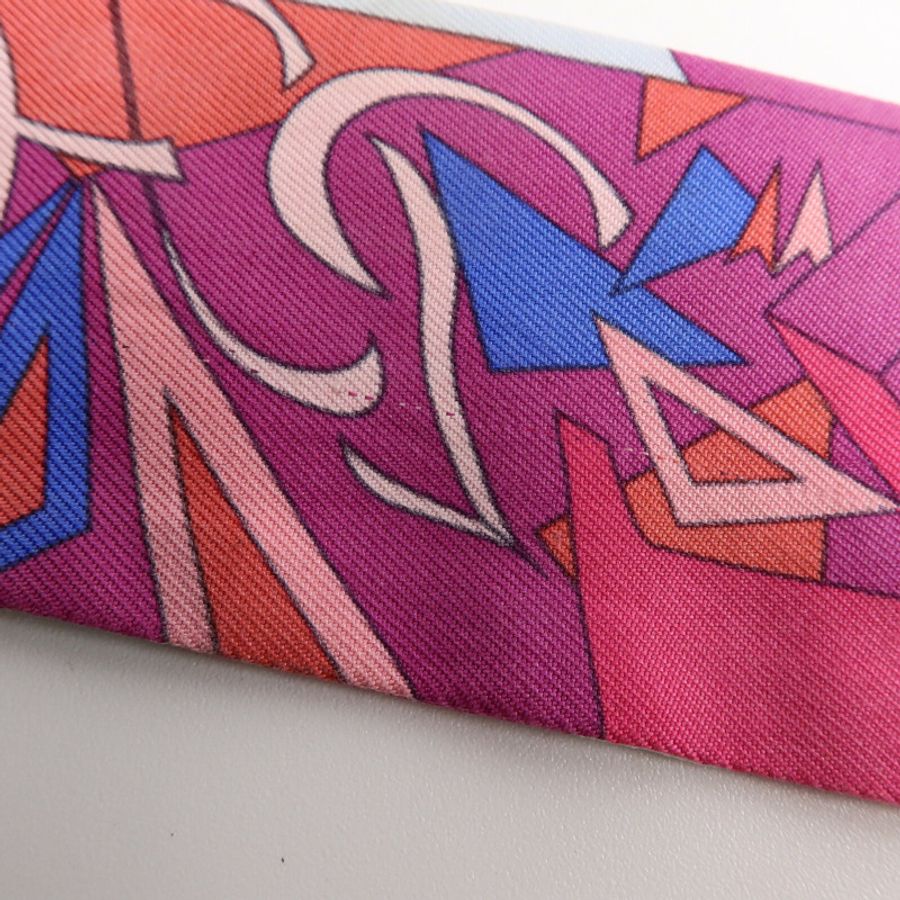HERMES 絲質Twilly絲巾Pink-7