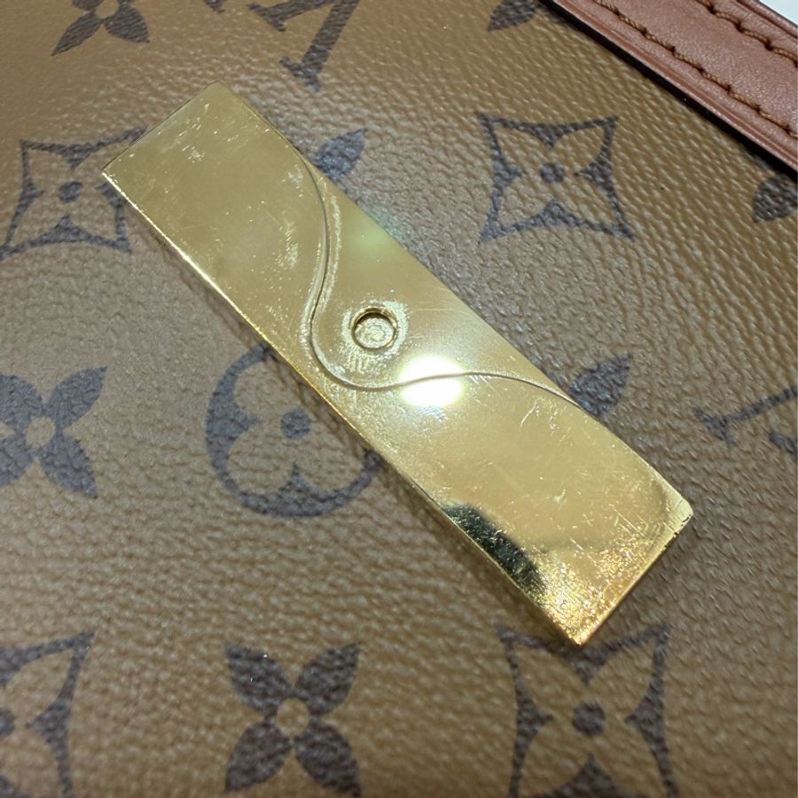 LV M44391 達芙妮 Dauphine 雙色 Monogram Reverse 金鍊 肩背包斜背包兩用包-31