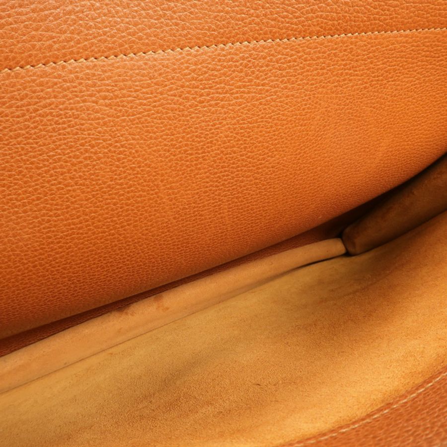 HERMES Togo皮革Sac A Depeches 38公事包Gold-12
