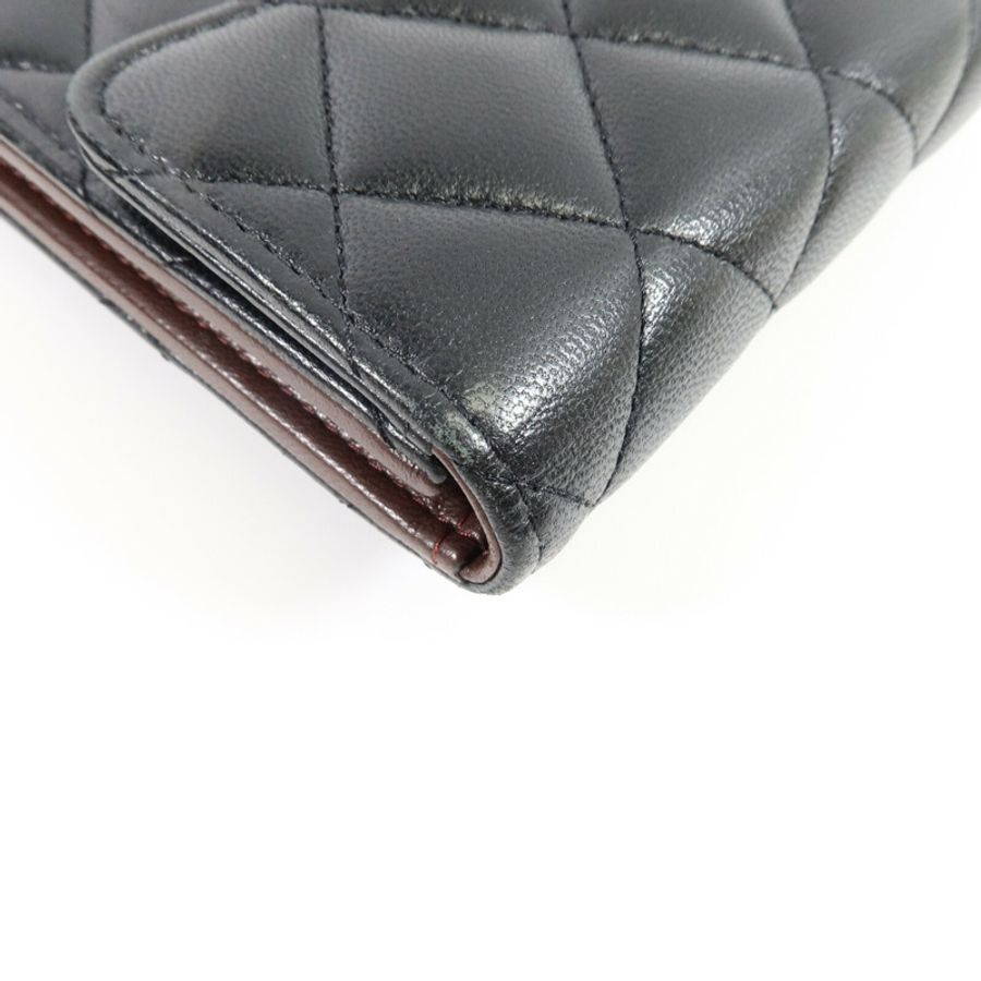 CHANEL 羊皮皮革Wallet錢包-11