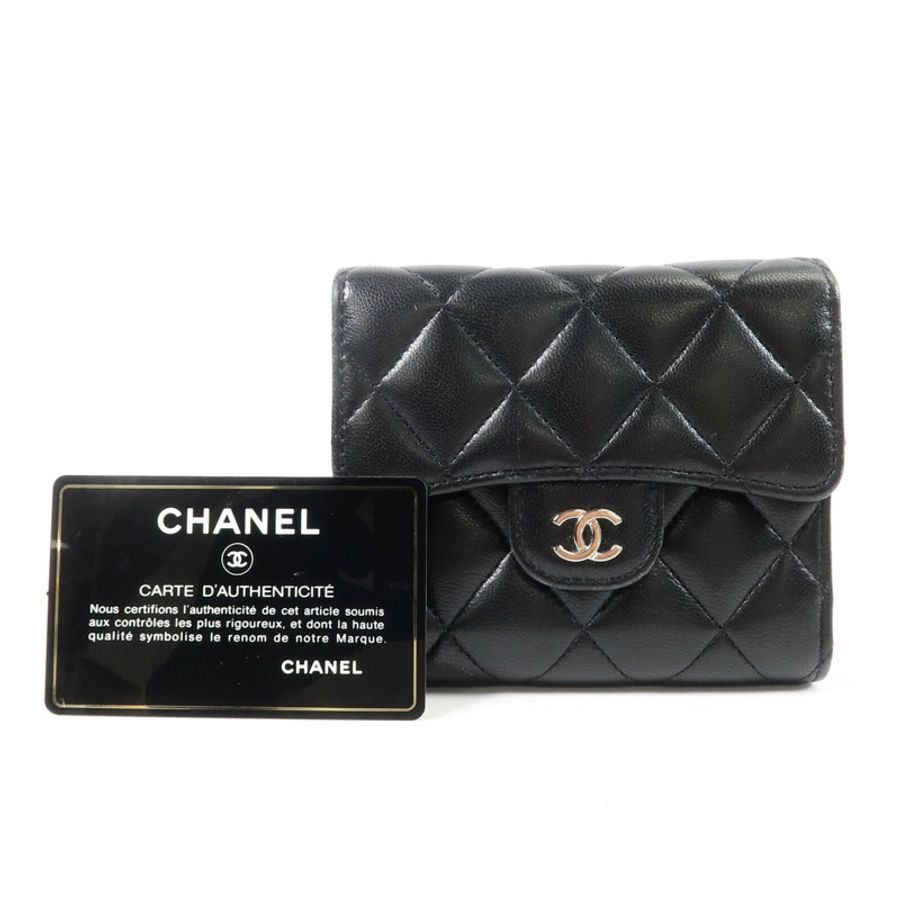 CHANEL 羊皮皮革Wallet錢包-12