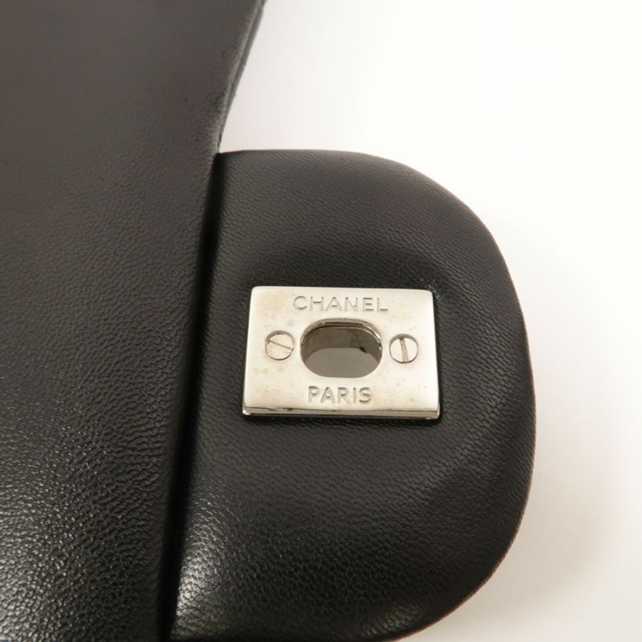 CHANEL 羊皮皮革Large Classic鏈帶肩背袋-16