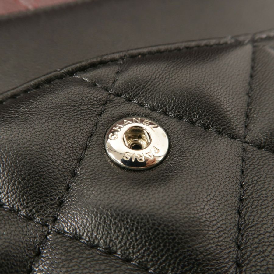 CHANEL 羊皮皮革Large Classic鏈帶肩背袋-17