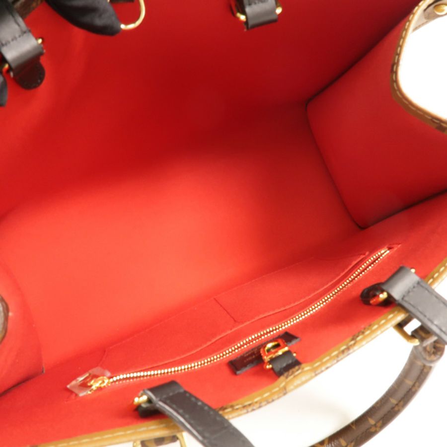 LOUIS VUITTON Monogram Giant On The Go MM金扣手挽肩背兩用袋-5