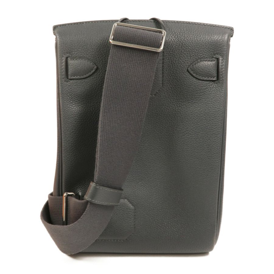 HERMES Togo皮革Hac A Dos PM背包Gris Misty-1