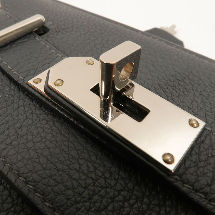 HERMES Togo皮革Hac A Dos PM背包Gris Misty-10
