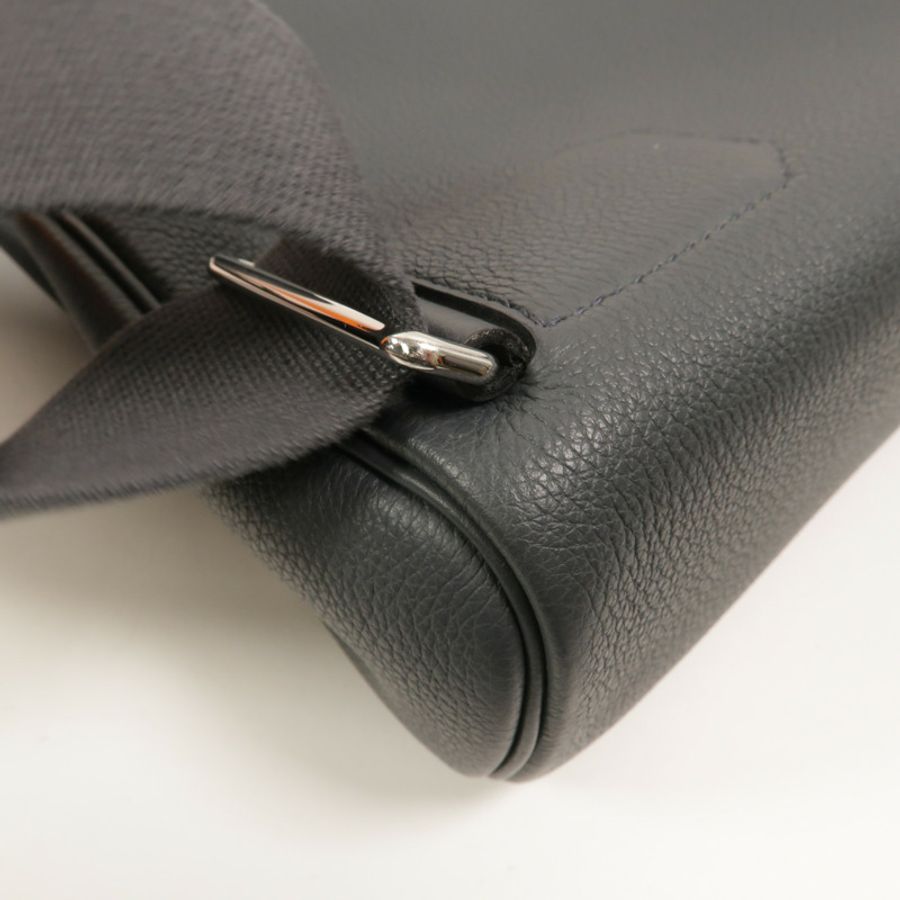 HERMES Togo皮革Hac A Dos PM背包Gris Misty-14
