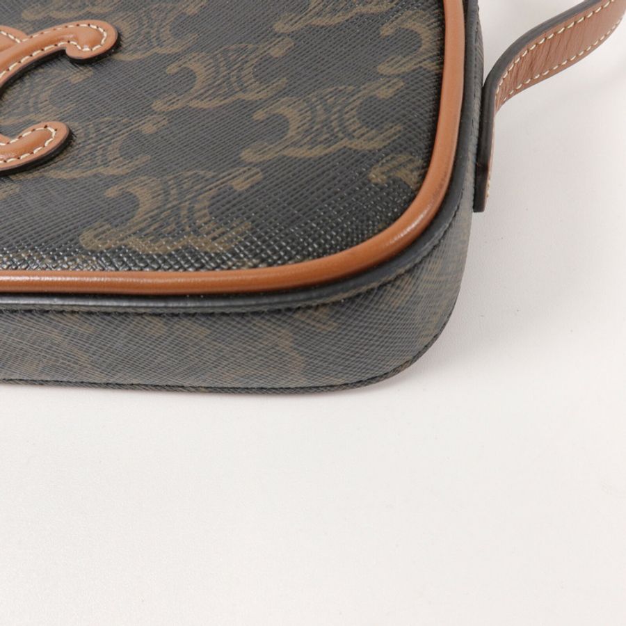 CELINE 塗層帆布Mini Camera Bag-10