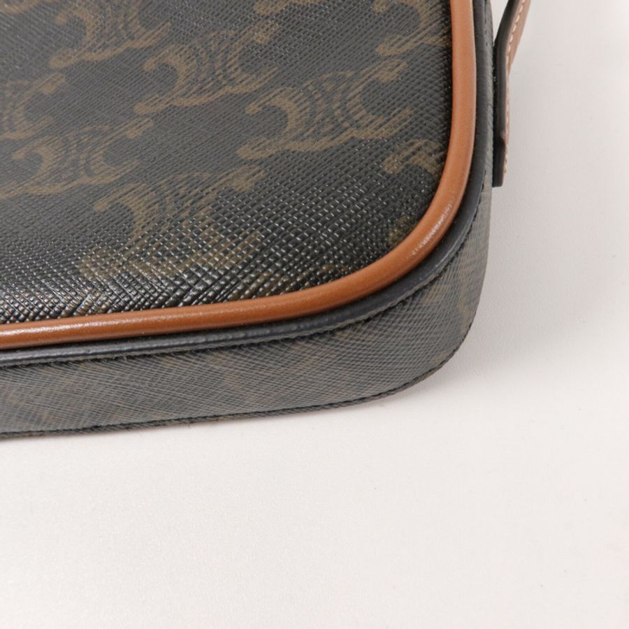 CELINE 塗層帆布Mini Camera Bag-12