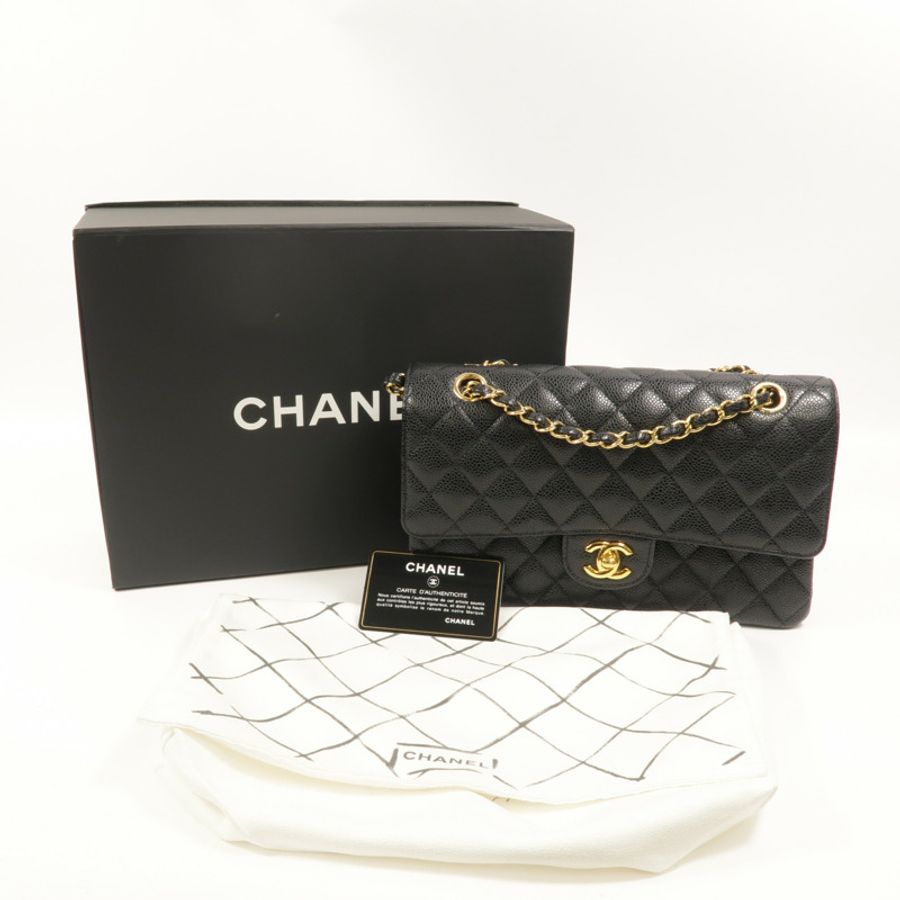 CHANEL 牛皮皮革Classic 25鏈帶肩背袋-11