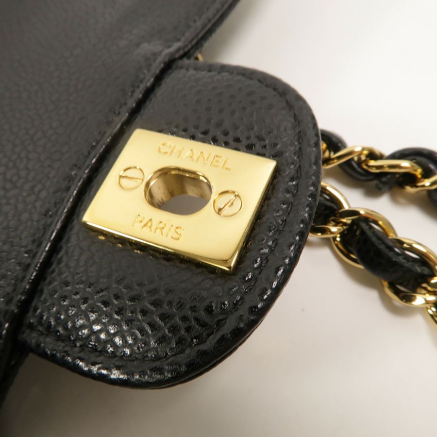 CHANEL 牛皮皮革Classic 25鏈帶肩背袋-16