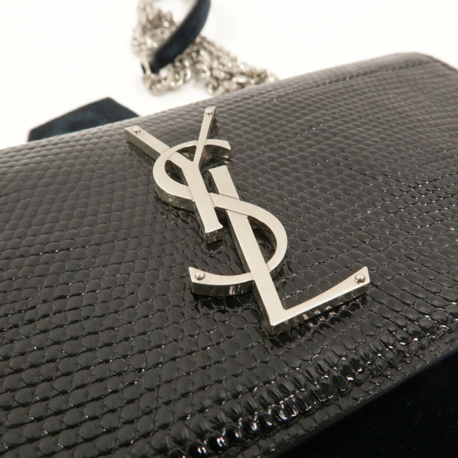 YVES SAINT LAURENT 牛皮皮革Sunset鏈帶肩背袋-9