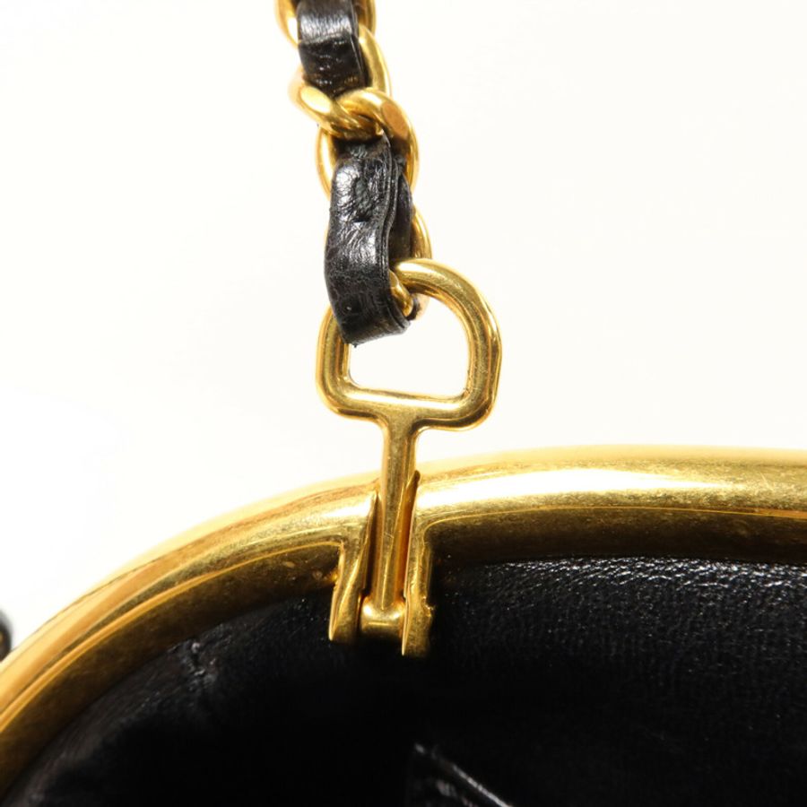 CHANEL 牛皮皮革Shoulder Bag鏈帶手挽肩背兩用袋-13