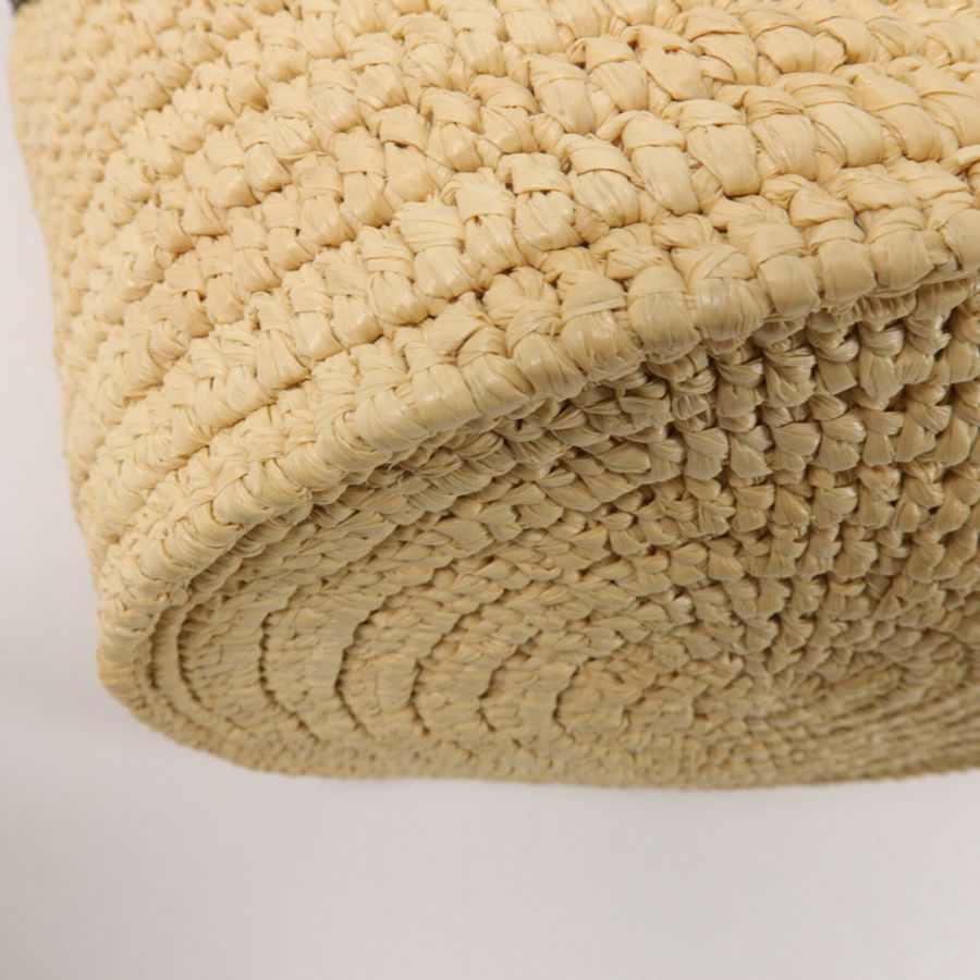 CELINE Raffia/牛皮皮革Big Bag Nano Bucket手挽袋-8