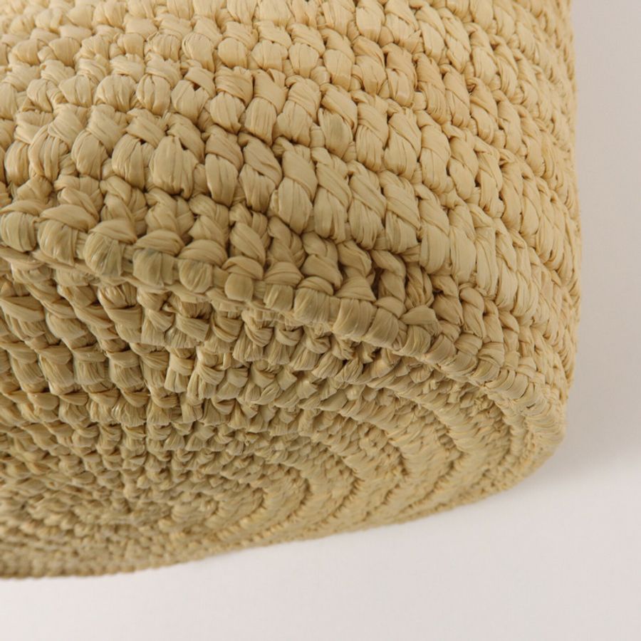 CELINE Raffia/牛皮皮革Big Bag Nano Bucket手挽袋-9