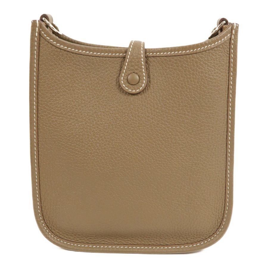 HERMES Clemence皮革Evelyne TPM肩背袋Etoupe-1