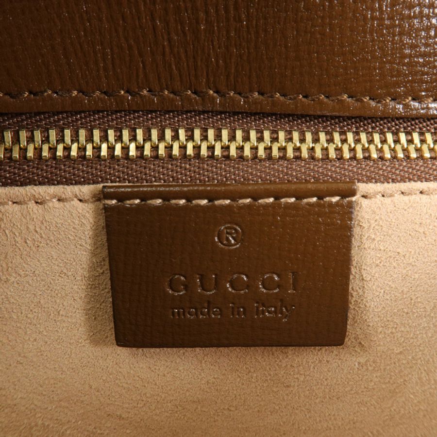GUCCI 塗層帆布Horsebit 1955肩背袋-5