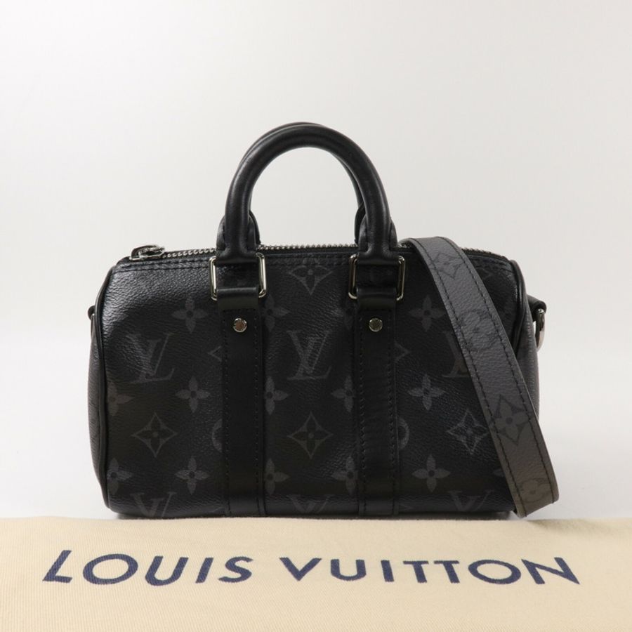 LOUIS VUITTON Monogram Eclipse Keepall XS手挽肩背兩用袋-7