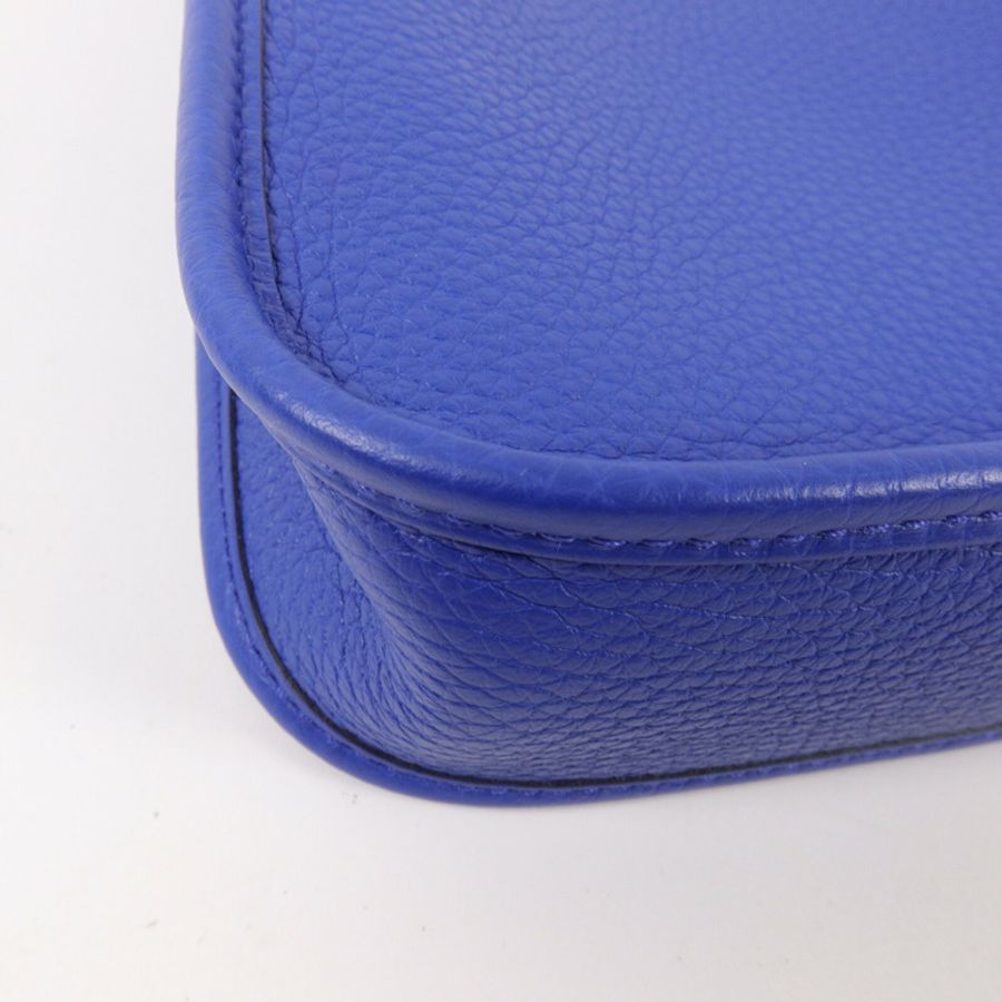 HERMES Clemence皮革Evelyne TPM肩背袋Bleu Electrique-9