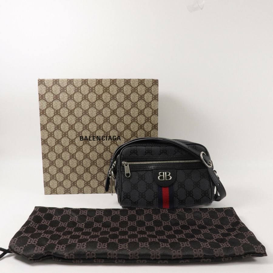 BALENCIAGA 帆布Balenciaga X Gucci Shoulder Bag肩背袋-10