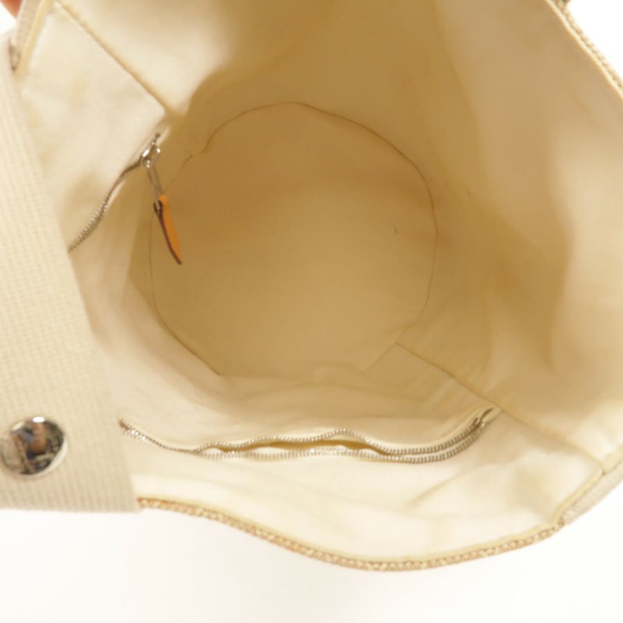 HERMES 帆布Saxo MM手挽袋-4