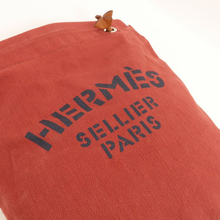 HERMES 帆布/Swift皮革Aline Grooming肩背袋Rough H-6