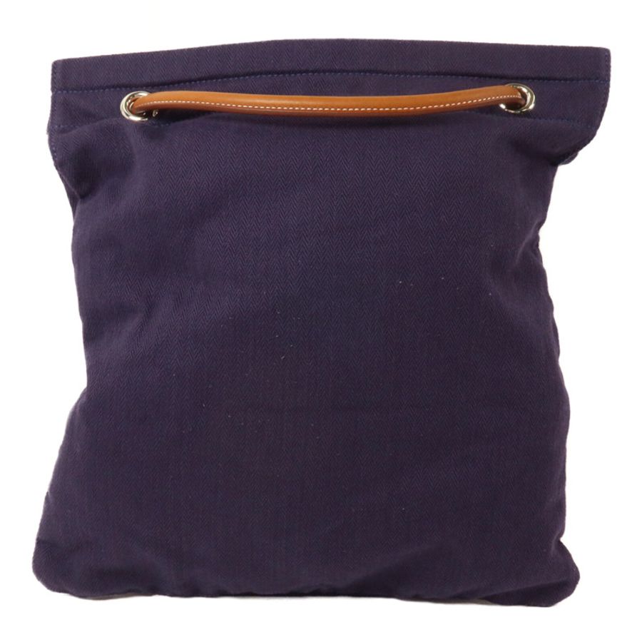 HERMES 帆布Aline肩背袋Blue/Brown-1