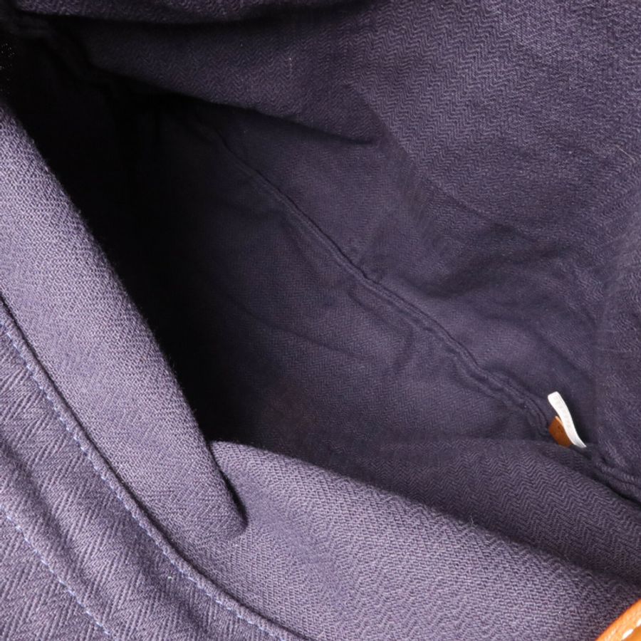 HERMES 帆布Aline肩背袋Blue/Brown-4