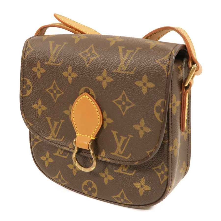 LOUIS VUITTON Monogram Saint Cloud PM金扣肩背袋-2