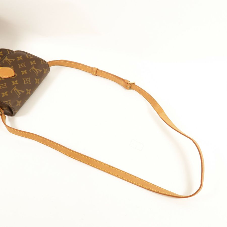 LOUIS VUITTON Monogram Saint Cloud PM金扣肩背袋-5