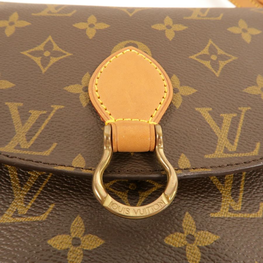 LOUIS VUITTON Monogram Saint Cloud PM金扣肩背袋-6