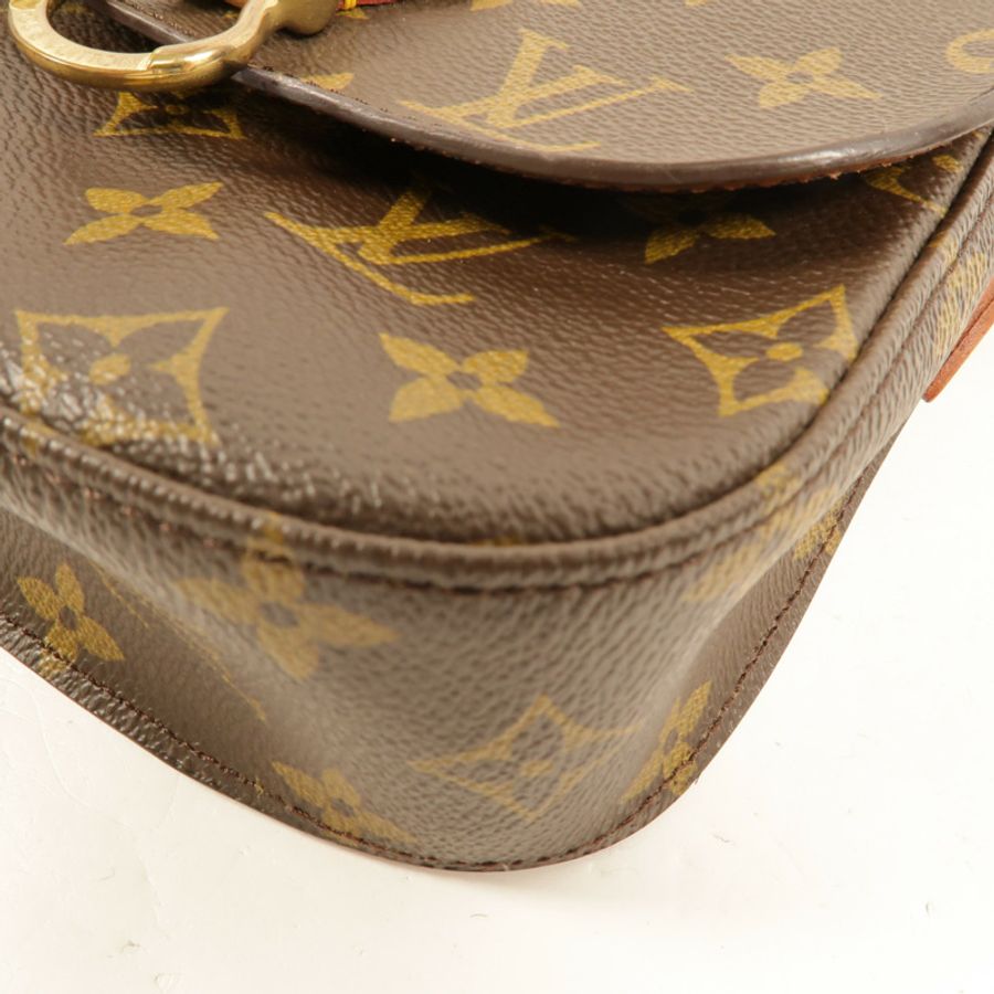 LOUIS VUITTON Monogram Saint Cloud PM金扣肩背袋-11