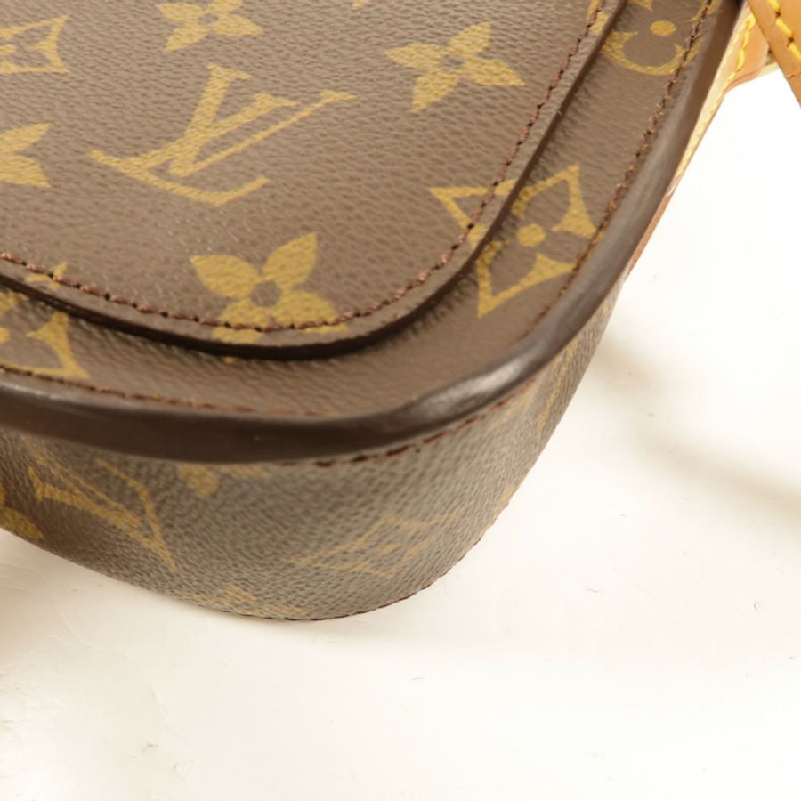 LOUIS VUITTON Monogram Saint Cloud PM金扣肩背袋-13