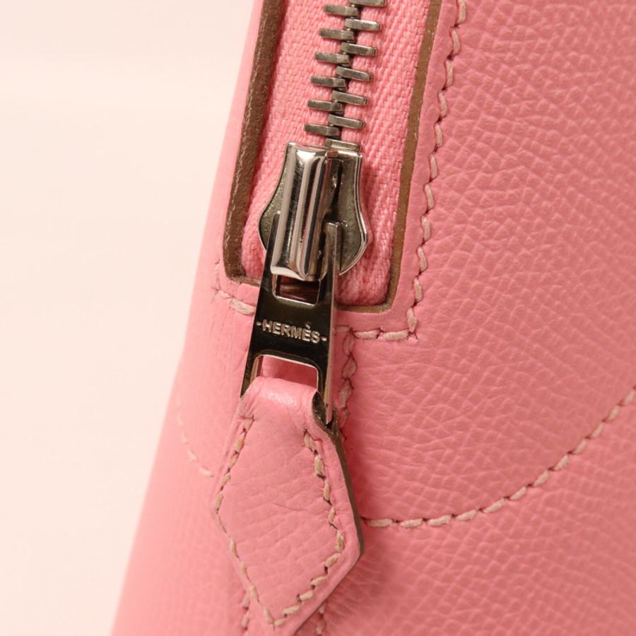 HERMES Epsom皮革Bolide 27手挽肩背兩用袋Rose Confetti-9