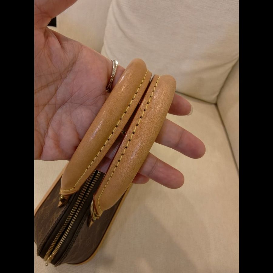 LOUIS VUITTON-LV Alma BB 老花手提斜背貝殼包-4