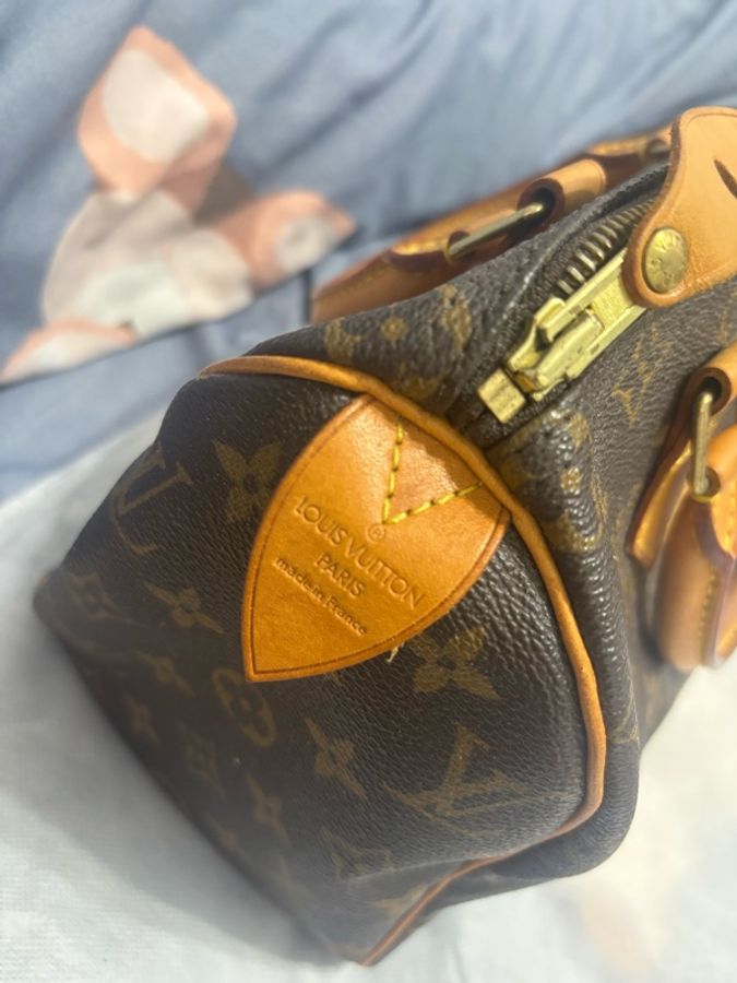🔥二手正品92新🔥狀況好👍路易威登 LOUIS VUITTON Speedy 25 手提波士頓包 經典帆布 M41528-20