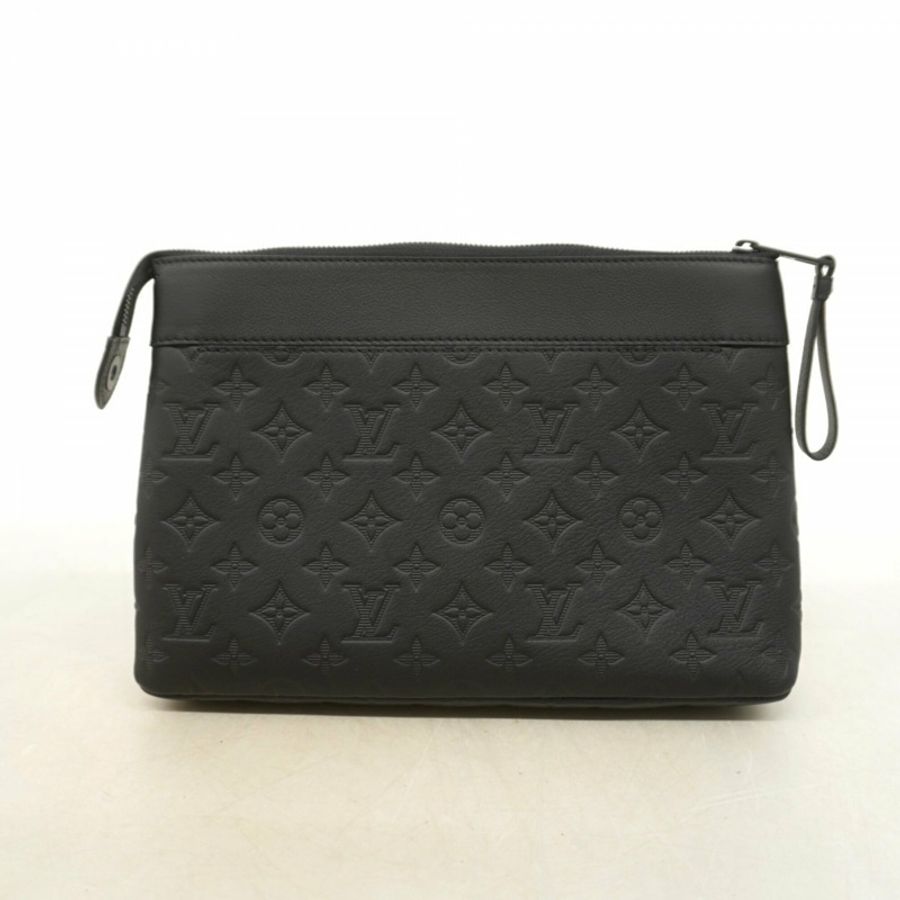 路易威登 Monogram Shadow Pochette Voyage Souple 手拿包 M82545 黑色男士-6