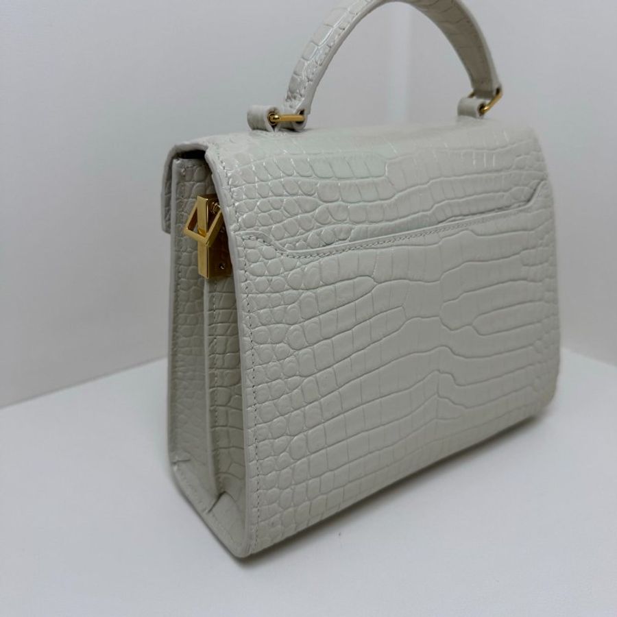 Saint Laurent 信封包 牛皮白色 20 x 16 x 7.5  99新配件塵袋-3