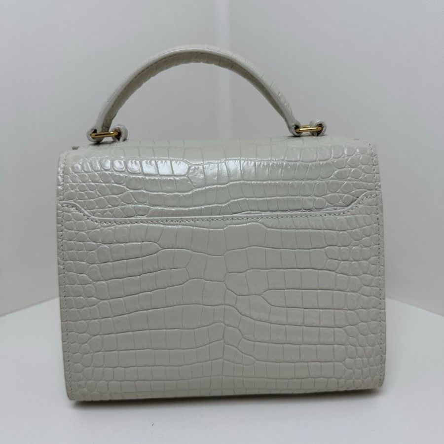 Saint Laurent 信封包 牛皮白色 20 x 16 x 7.5  99新配件塵袋-5