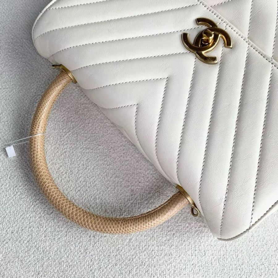 【威選精品】🤍 CHANEL Coco Handle 大號 手提肩背包-5