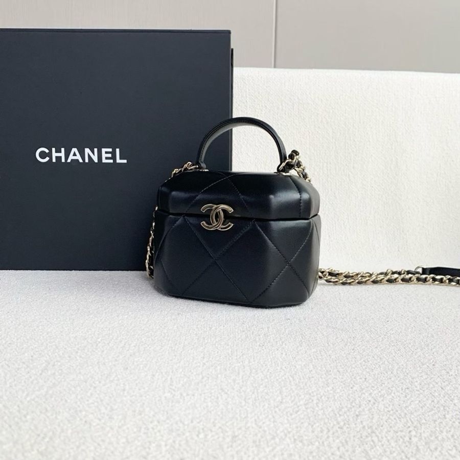 【威選精品】🖤 CHANEL 黑金月光寶盒鏈條包-3
